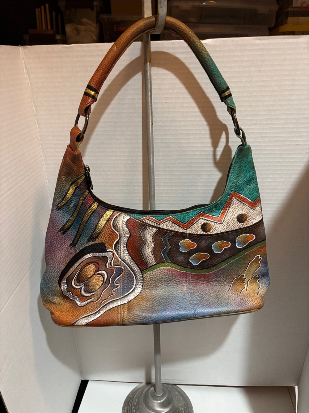 Anushka hand painted leather bag